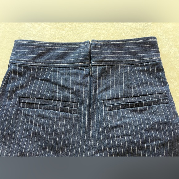 Flare pinstripe denim pants - Picture 5 of 5